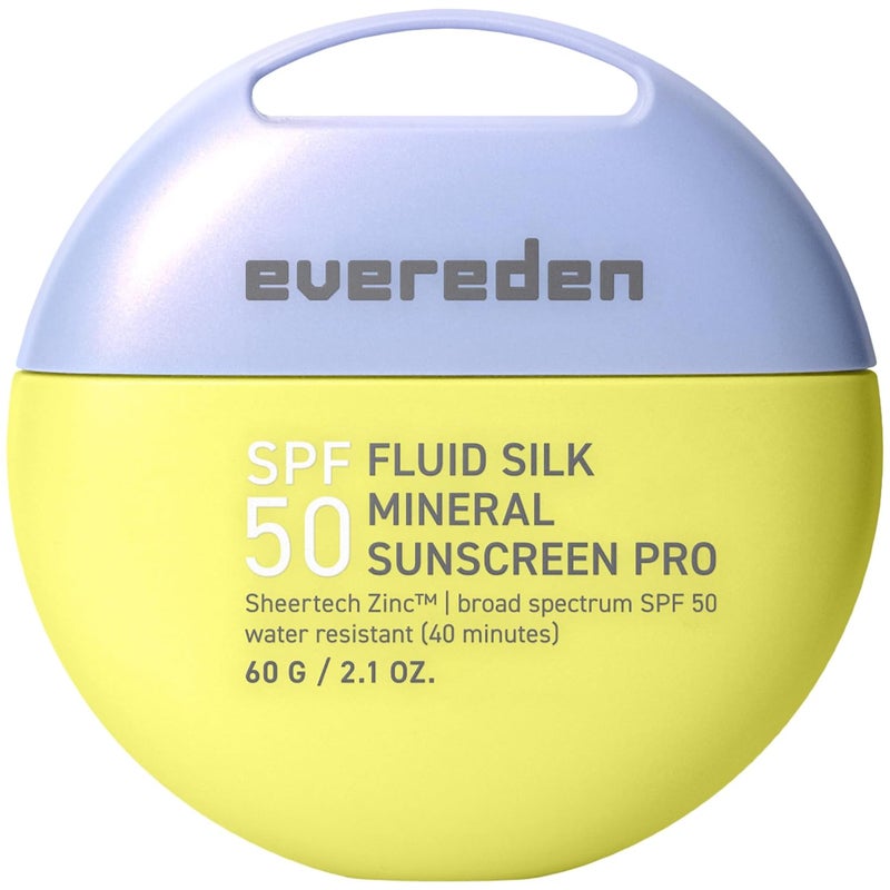 Evereden SPF50 Fluid Silk Mineral Kids Sunscreen: Clean Cooling Non-Nano UVA, UVB, & IR Protection for Sensitive Skin - Sheer, Lightweight, & Waterproof for Up to 40 Mins - Beach Day Toddler Sunscreen - Image 1